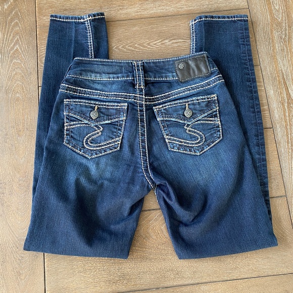 Silver Jeans Suki Skinny - waist 25  length 29 - Picture 4 of 6